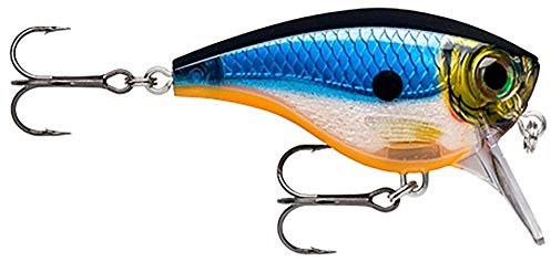 Rapala - BX Brat Big Angelköder - Angelzubehör aus Balsaholz - Süßwasser Spinnköder - Hergestellt in Estland - Lauftiefe 1.9 bis 2.4m - Fischköder 7cm, 21g - Blue Ghost
