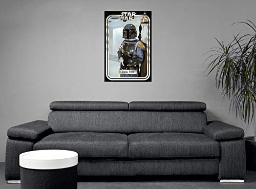 Star Wars Boba Fett Retro Packaging Unisex Poster Multicolor