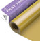 Zwanzer Plotterfolie Textil,30.5cm× 3.66m Flexfolie für Cricut und Silhouette Cameo,Verwendet in DIY-T-Shirt-Kleidung und Anderen Stoffen (Gold)
