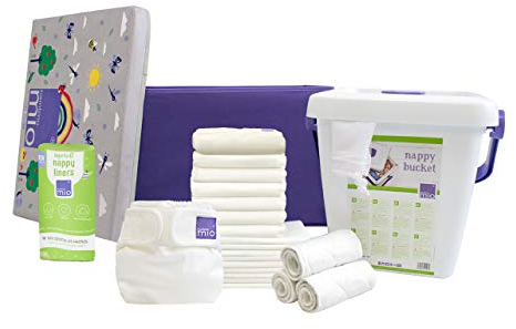 Bambino Mio, Mioduo Stoffwindel Starter Set, Weiss