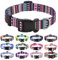 Mihqy Hundehalsband, Verstellbares, Weich & Komfort Hunde Halsband, Böhmisches, Blumen, geometrisches, Stammes Design, für Kleine, Mittlere und Große Hunde(Böhmisches Lila,M)