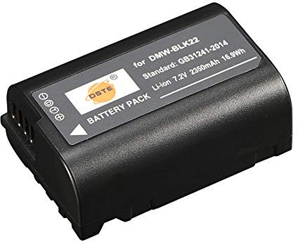DSTE DMW-BLK22 Rechargerable Li-ion Battery Compatible with Panasonic Lumix S5 DC-S5K DC-S5GK Camera