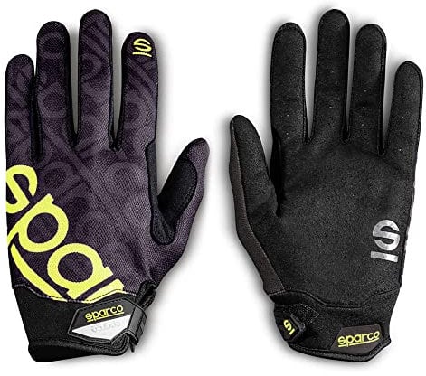 SPARCO MECA 3 HANDSCHUHE GRÖSSE 11 (L) SCHWARZ/GELB