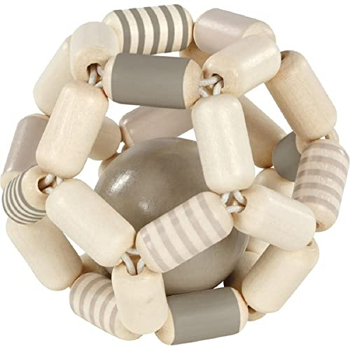 Goki Greifling Elastik Ball, grau weiß