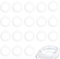 KINBOM 18pcs Silicone Replacement Gaskets, Silicone Sealing Ring Mason Jar Rubber Seals Silicone Gaskets for Storage Jars Sealed Canning Jars (3.7inch in Outer Diameter, 2.7inch in Inner Diameter)