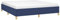 vidaXL Boxspringbett Doppelbett Bettgestell Polsterbett Bett Hotelbett Bettrahmen Lattenrost Schlafzimmerbett Designerbett Blau 160x200cm Stoff