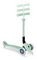 GLOBBER – JUNIOR Foldable Fantasy Lights | 3-rädriger Scooter ab 2 Jahren mit LED-Vorderrädern, höhenverstellbarer Lenkstange und patentiertem Klappsystem, belastbar bis 50kg | Farbe: Pistazie