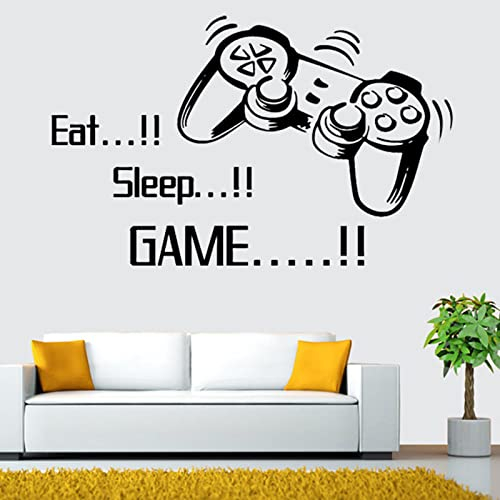 YEELIKE Wandtattoo Gamer Kinderzimmer Jugendzimmer Gamer Wandbild für Home Kunst Wandposter Schlafzimmer Deko Jugendliche Teenager Aufkleber Kinderzimmer Wohnkultur