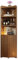kyaoayo Eckschrank, Eckregale Stehend, Eckschrank Wohnzimmer, Weinschrank, Display Shelves,Bookcase, Offenes Eck-BüCherregal Aus Holz, für Wohnzimmer, Zuhause, BüRo, KüChe, Sandelholz (181×30×30 cm)