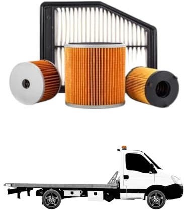 Kit 4 Filtri Tagliando compatibile con IVECO Daily IV Pianale Piatto/Telaio 35C18-35S18 130 kw Diesel 2006-2011