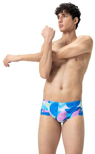 Speedo Maillot de bain pour homme Bleu rose 13,5 cm, bleu/rose, 42