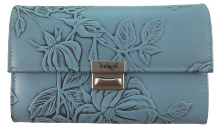 déqua G8 Unikat Geldbörse Rose hellblau
