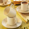 Fecra Alba Lot de 12 tasses à café en porcelaine pour 6 personnes