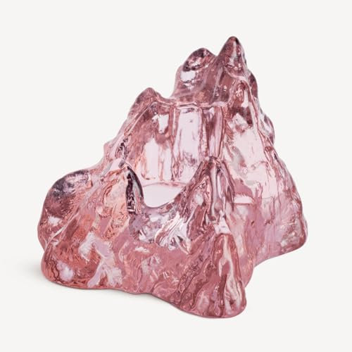 Kosta Boda - The Rock Kerzenhalter 9,1 cm, Rosa