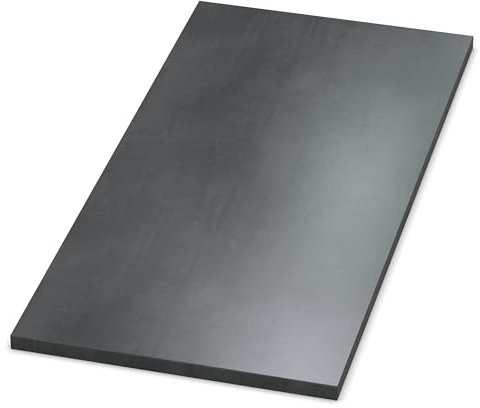 AUPROTEC Tischplatte 19mm Beton Infinity 1600 mm x 600 mm Holzplatte Dekor Spanplatte mit 2mm ABS Kante Auswahl: 160x60 cm