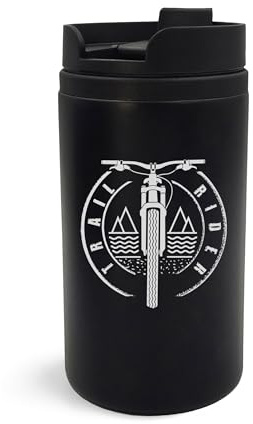 Trail Rider Mountain Bikes, Travel Mug, Engraved Art, Mug, Insulated Cup