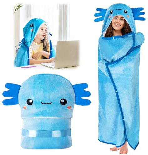 VOHESEA Übergroße Hoodie Decke,Tragbare Decke mit Ärmeln,Geschenke für Frauen, Flanell Deckenhoodie, Lange Hoodie Decke Kuscheldecke mit ärmeln für Erwachsene