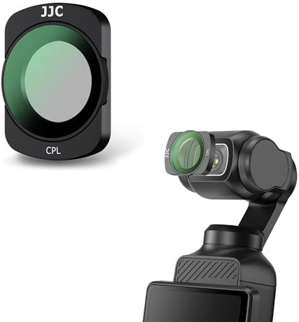 JJC Filtro polarizzatore CPL magnetico compatibile con DJI Osmo Pocket 3, filtro polarizzatore circolare multistrato con panno di pulizia e custodia protettiva per filtro, accessori per action camera