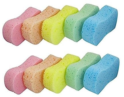 ULTECHNOVO 10stücke Autowaschschwämme Im Knochendesign Hochdichte Und Poröse Schwämme Zum Polieren Und Waschen Von Autos Fahrrädern Und Haushaltsgegenständen