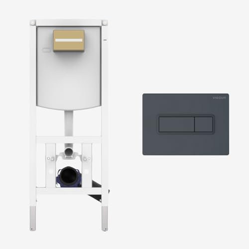 CONEL WC - Vorwandelement mit VIGOUR TEES Betätigungsplatte matt anthrazit