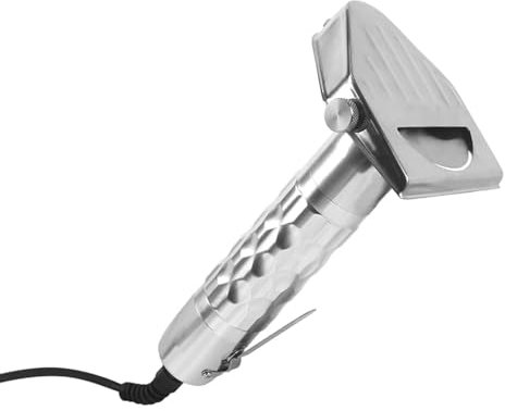 Commercial Shawarma Cutter, 80W Electric Kebab Slicer, Professional Electric Shawarma Doner Kebab Knife with Holder, 0~6mm Thickness Adjustable, for Cutting Turkish Kebab Lamb Turkey