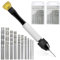 Taladro de mano AIFUDA para hacer joyas, tornillo de banco de mano con 20 brocas micro helicoidales (0.8mm-3.0mm) para resina, herramientas giratorias para madera, joyas, plástico, miniatura y más