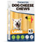 CHEWSTER Käsestangen - Kaukäse Hundeknochen - Kaukäse für Hunde - Langer Kauspaß aus natürlicher Milch – Natürliche Käse-Kauknochen (303 g, L, 3er Pack)