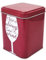 Scatola Contenitore in Latta per Cucina Casa Dispensa Porta Bustine da Tè There is Always Time for a Wine Colore Rosso 0,7l 11x8x8cm