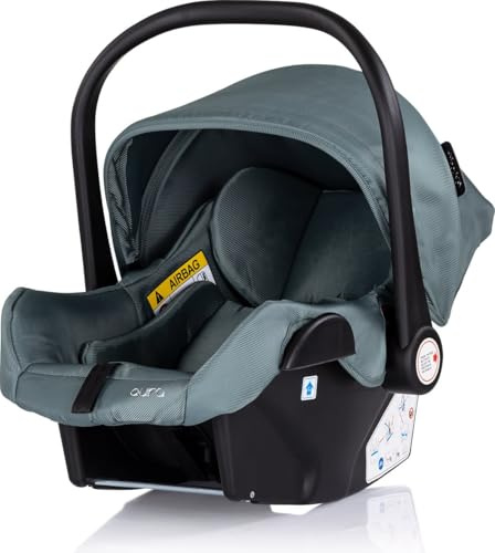 Chipolino Babyschale i-Size Aura (40-85cm) Gruppe 0+, Griff verstellbar, Gurt tuerkis