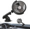 Battery Powered Fan For Car - Car Camping Fan | Rechargeable 360 Adjustable Quiet 3 Speed Suction Cup Airflow Blower For Travel Baby Bedroom Tent Beach