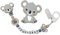 LANCK Attache tétine - Création personnalisée – Accessoire décoratif multi-usage – Cadeau artisanal unique - Koala Silicone
