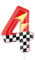mciskin Red Racing 4 Birthday Candles,4th Birthday Decorations for Boy Girl,Red Number 4 Candle for Cake, Hot Cartoon Anime Cars Cake Toppers for Racing Cars Themed Party Decorations Supplies