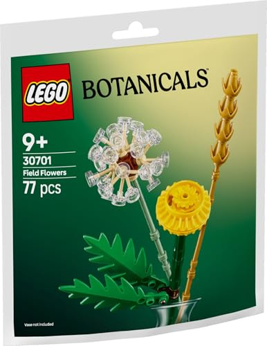 Lego Icons Botanicals Fiori di campo (30701) – 77 pezzi | Splendido set di decorazioni per fiori creativi, senza tempo per la casa fai da te
