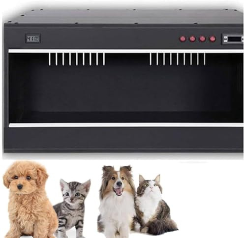 Incubateur pour chiots avec chauffage, incubateur intelligent pour chiots, niche pour nouveau-né, grand chien familial, chauffage de laboratoire, cage pour chien Puppy Essentials Black-60x50x50cm
