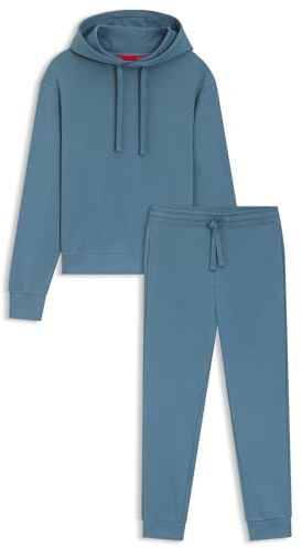 HUGO Herren Tracksuit DapoDayote Zweiteiliges Trainingsanzug-Set aus Baumwoll-Terry mit Logo-Print