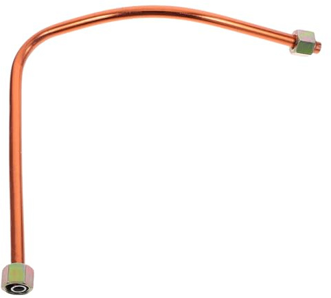 Tofficu Aluminium Auspuffrohr für Luftkompressor 10mm Ø 45cm – Robustes Kompressorrohr Ersatzteil Optimierter Luftstrom Kompatibel mit Druckluftwerkzeugen