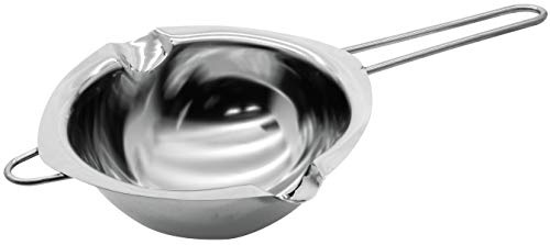 Zenker 43419 Service à bain marie pour chocolat, bain marie pour chocolat, ustensile de pâtisserie, Acier inoxydable, 26 x 11 x 6 cm, Argent