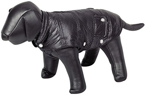 Nobby Dog Coat Danika with Dots, 44 cm, Silver/Black