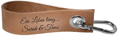 schenkYOU Premium Schlüsselanhänger aus echtem Leder - personalisierte Geschenkidee für Muttertag mit Deinem Wunschtext