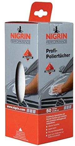 Nigrin Profi Poliertücher 21x28cm 50Stck. Spenderbox Autopflege Einmaltücher