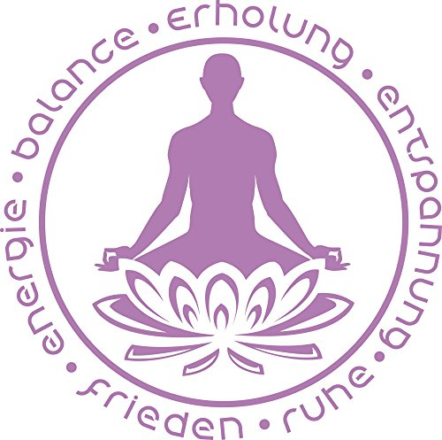 GRAZDesign Wandtattoo Bad Frieden Ruhe Erholung Wellness Wandaufkleber Wand Aufkleber - 40x40cm / 042 flieder