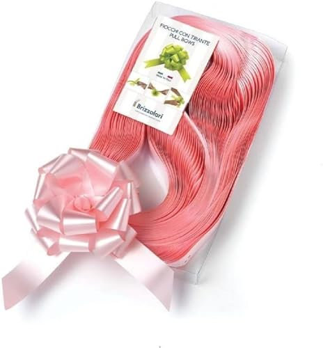 Brizzolari- Confezione da 30 Pezzi di Fiocco Strip, Rosa, 158017.05