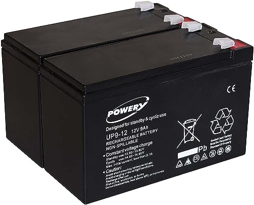 akku-net Blei-Gel-Akku für USV APC Smart-UPS SUA750RMI2U 9Ah 12V (ersetzt auch 7,2Ah / 7Ah), 12V, Lead-Acid