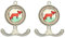 Tranquillo 2 Stück Doppelhaken Wandhaken aus Messing mit schlauem Fuchs. 7 x 5,5 cm