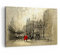 Bilder auf Leinwand 100x70cm Leinwandbild mit Rahmen Stadt Frau Geliebte Groß Wanddeko Bild Schlafzimmer Küche Deko Wandbilder Dekoration Wohnzimmer Wall Decor Canvas Wand Kunstdruck Art AA100x70-3190