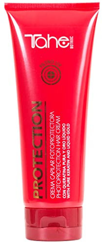 Tahe Botanic - Crema solare per capelli con cheratina pura e oro liquido (200 ml)
