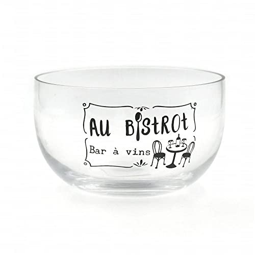 Faye - Bol en Céramique Blanc, Diamètre 13.5 cm, Style Champêtre Française, Pour Dîner, Réf. 407117031