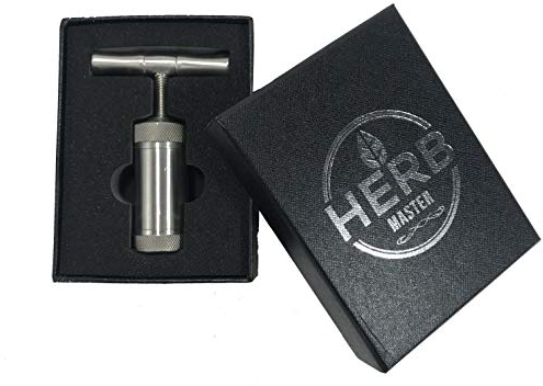 Herb Master Pollenpresse aus Edelstahl, 8,9 cm, mit Geschenkbox