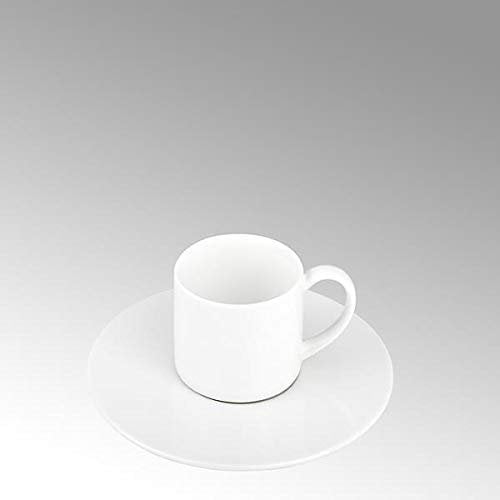 Lambert Serene 21546 Espresso Cup Round Fine Bone China White Diameter 6 cm Height 5 cm