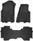 Husky Liners X-act Contour Serie | Bodenbeläge für Vorder- und 2. Sitz, Schwarz | 53698 | passend für Dodge Ram 1500 Quad Cab 2019–2020 2020 3 Stück